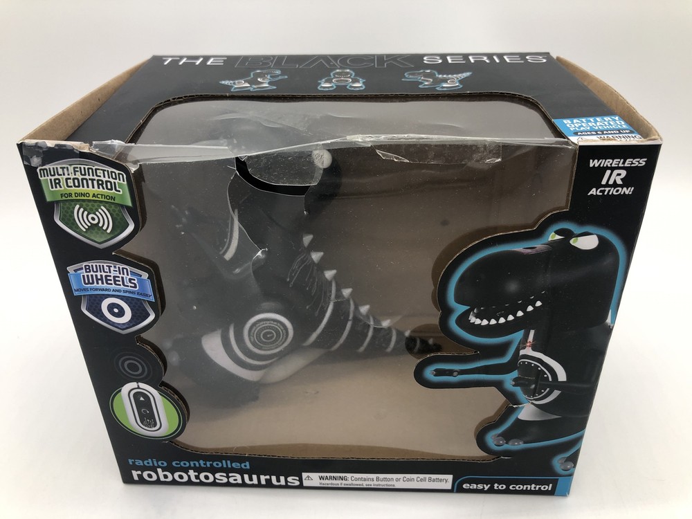 ROBOTOSAURUS! Sharper Image Infared Control Black Dinosaur, it can move forward