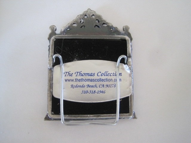 The Thomas Collection Mini Pewter Picture Frame Cat 1.5"