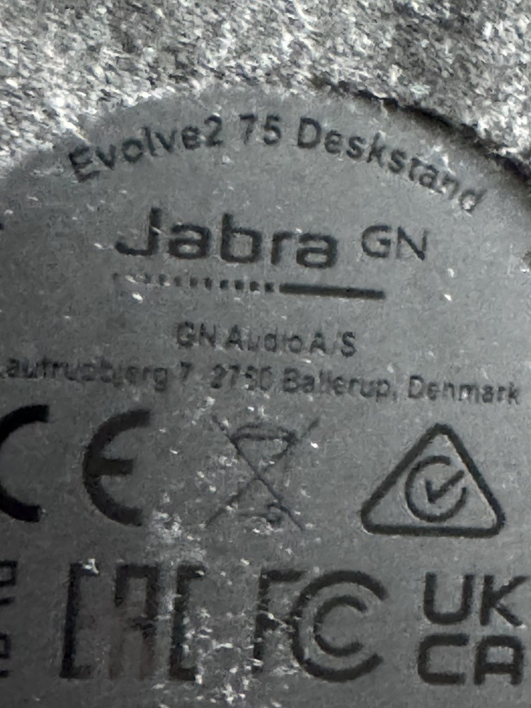 Jabra Accessories  Evolve2 75 Deskstand Black Usb-C