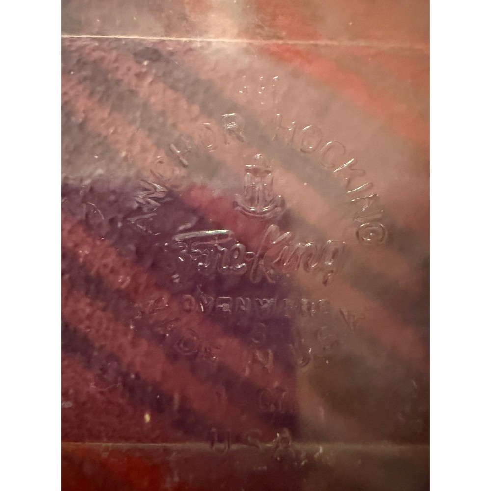 Anchor Hocking Fire King Glass Rectangular Baking Dish Clear Ovenware