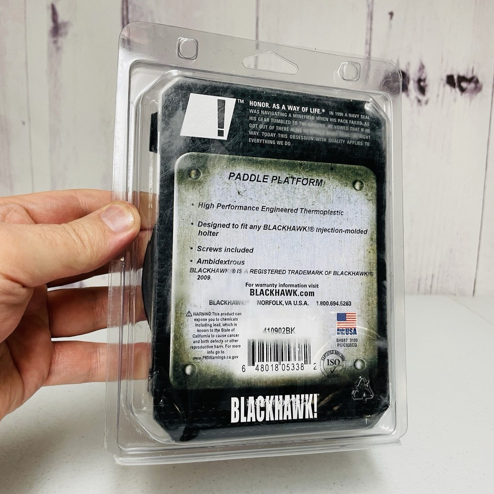 Blackhawk CQC Paddle Loop Platform Ambidextrous Black 410902BK