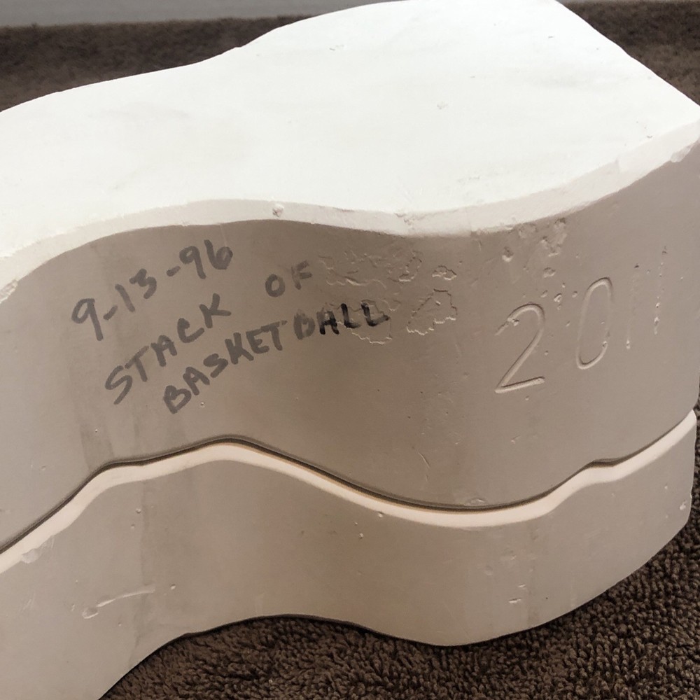 Vtg 1995 Ceramic Slip Casting Mold - Tower Stack of Basketballs Net Backboard