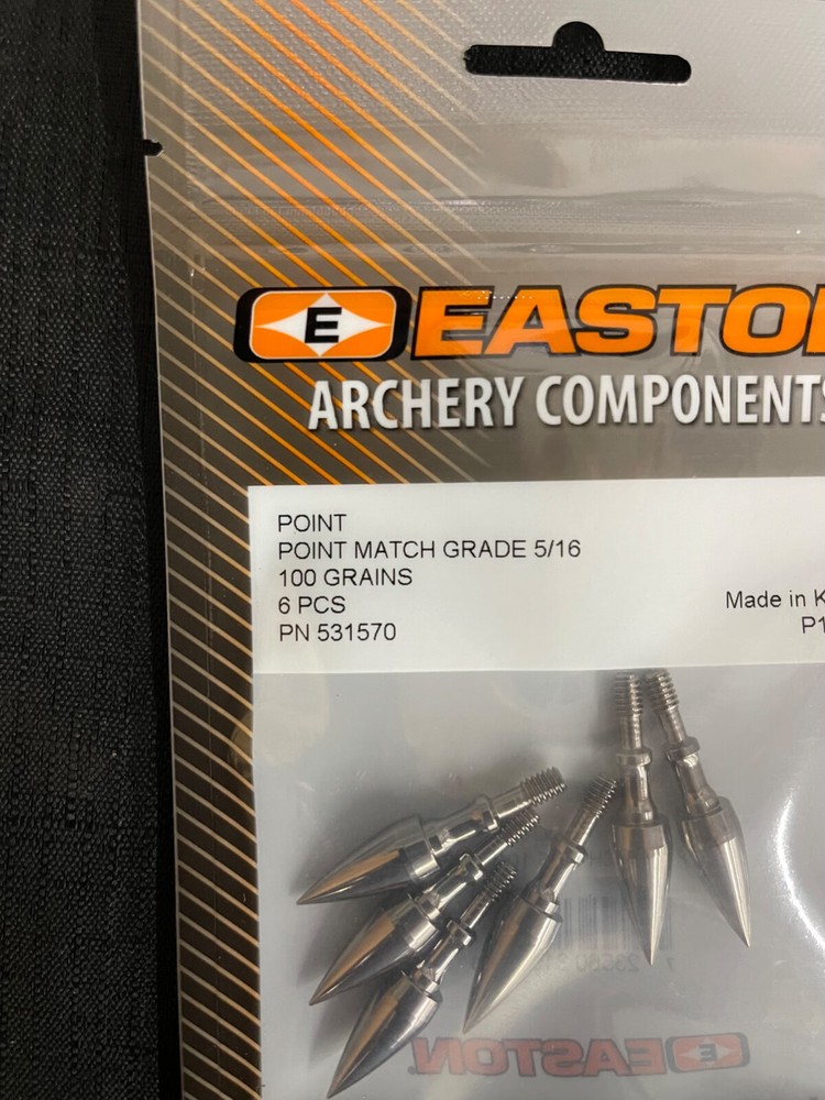 Easton Match Grade Field Points 6 Pack Multiple Sizes BRAND NEW