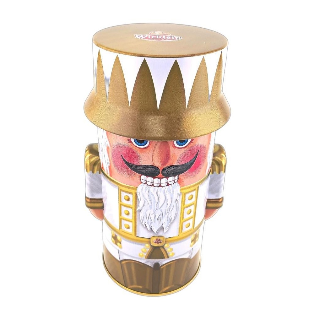 Wicklein Nutcracker Tin Cherry Fruit Filled Chocolate Gingerbread Lebkuchen 200g