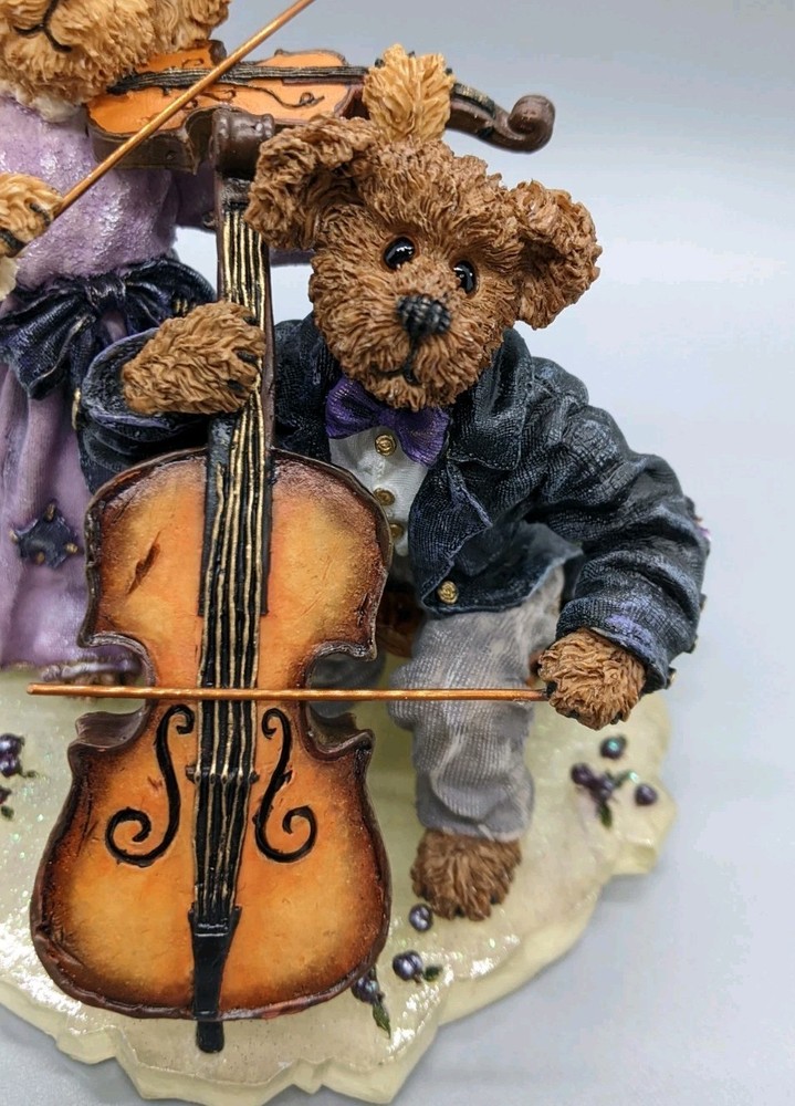 Boyds Bear Figure "Amanda Michael String Section" #228366 Violin Cello Orchestra
