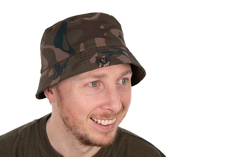 Fox Reversible Bucket Hat Khaki/Camo Fishing Hat