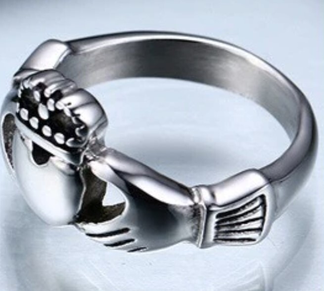 Stainless Steel CELTIC CLADDAGH RING