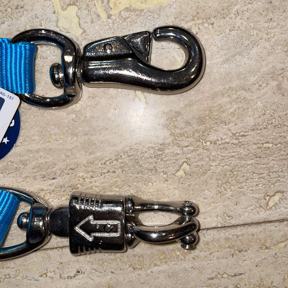 Weaver Nylon Cross Trailer Tie Blue 1"