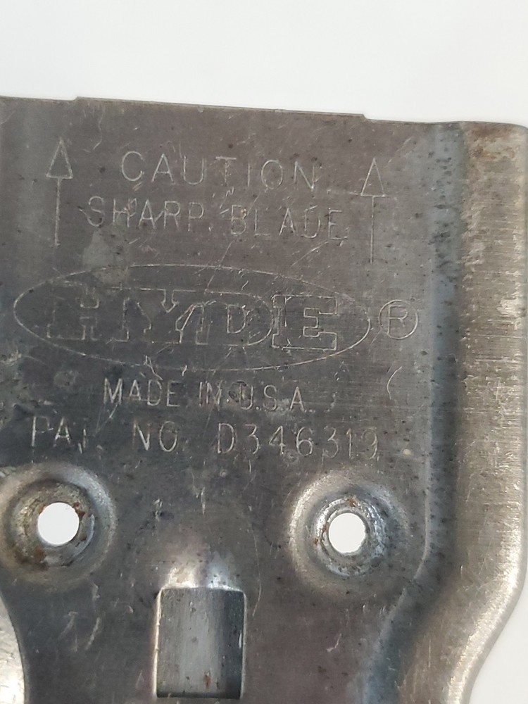 VINTAGE HYDE RAZOR EDGE SCRAPER TOOL - USA