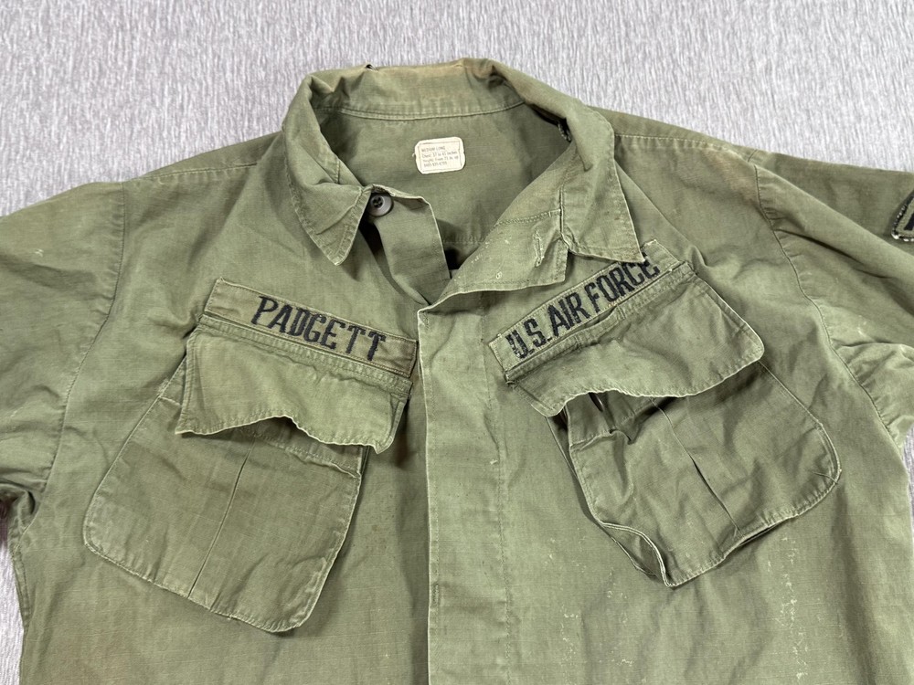 Vintage Poplin Ripstop Og107 Class1 Tropical Combat Jacket Medium Long 1968