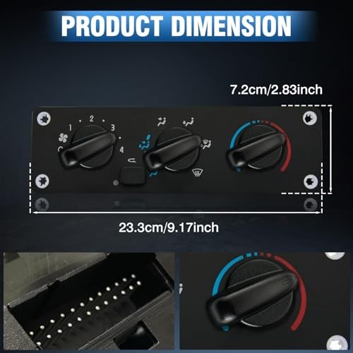 Air Conditioning Control Module Panel, 599-008 Heater Climate Control Module