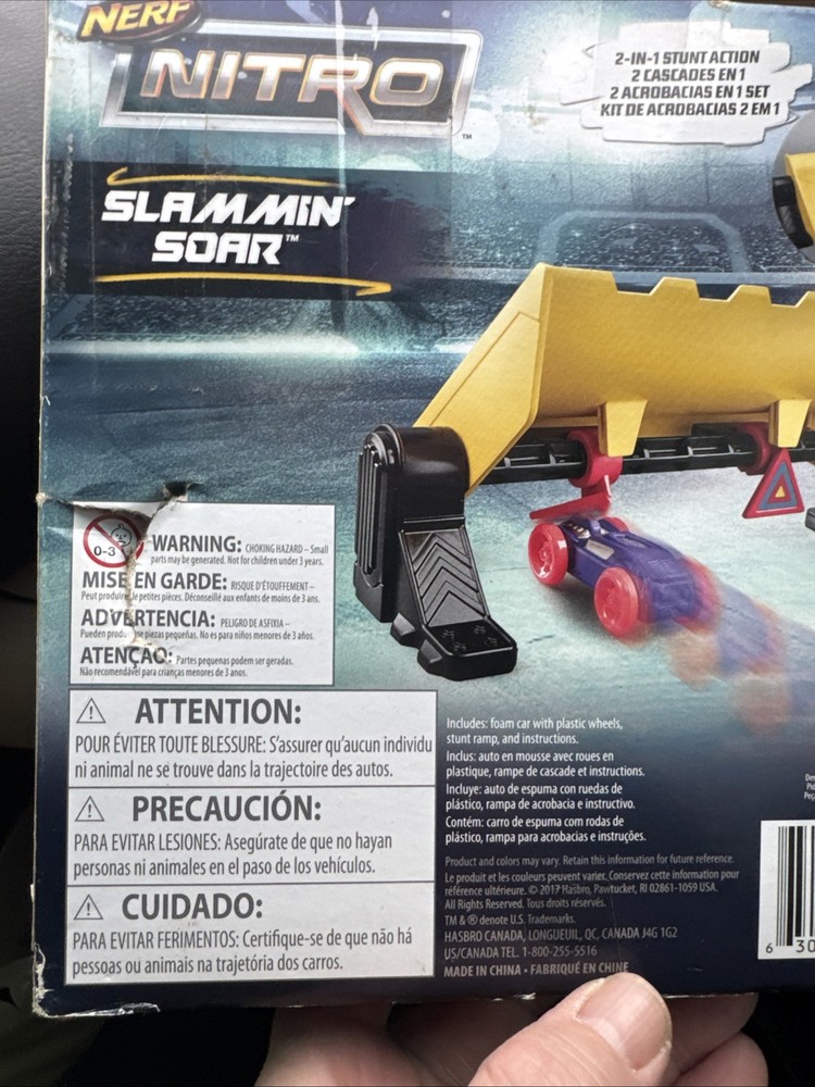 Nerf Nitro Slammin’ Soar Stunt Set, New