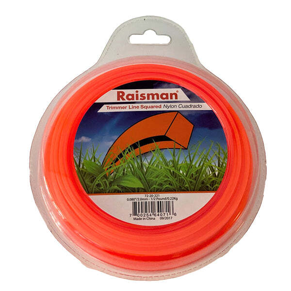 .080 STRING TRIMMER LINE  SQUARE ORANGE  .080" 220 FEET 1/2 POUND DONUT
