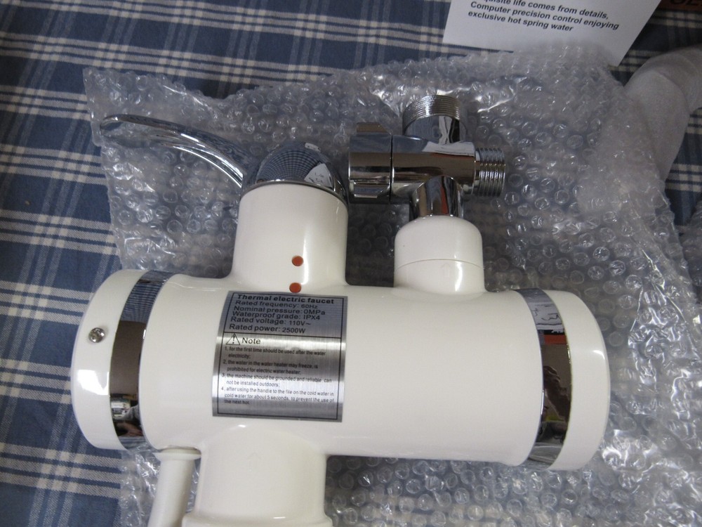 WEZER Electric Water Heater Faucet Instant Hot Water (New Open Box) FREE SHIPPIN