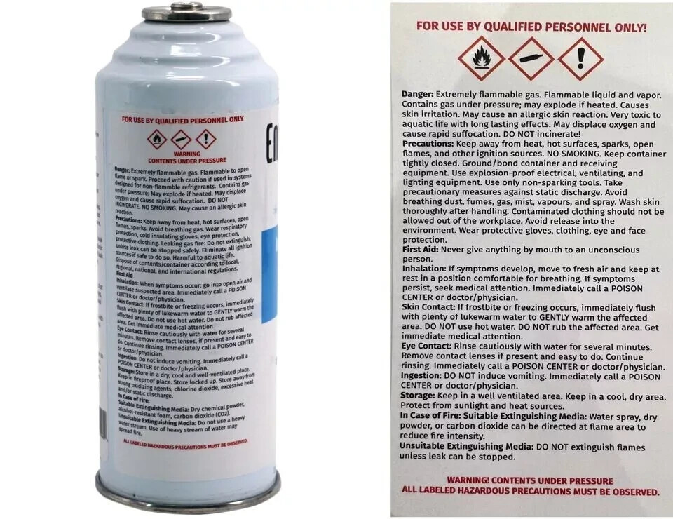 R 134a Refrigerant Replacement Cans- Coldest Refrigerant for Auto - 3 Pack