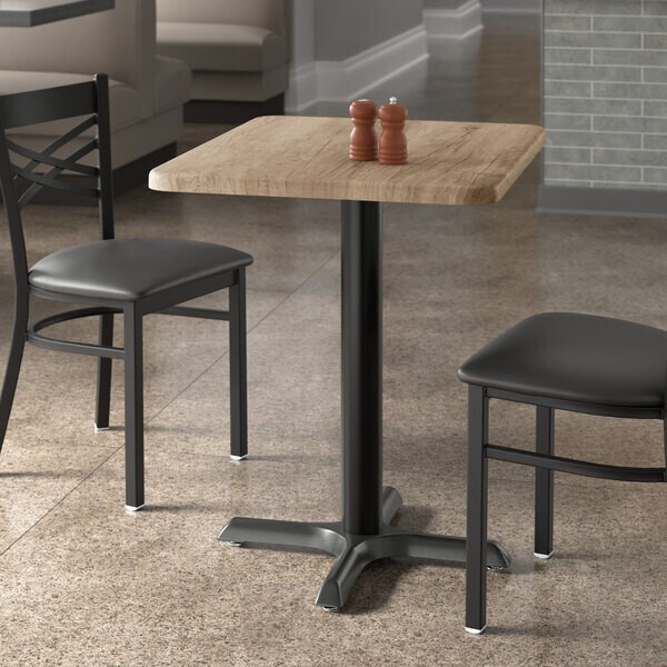 24" x 30" Rectangular Restaurant Table Top with Gray Wood Laminate Top Finish