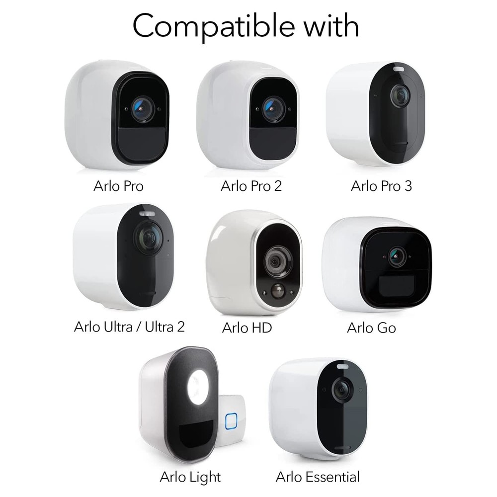 Wall Mount for All Arlo Camera, Ultra, Essential, 3pcs, White