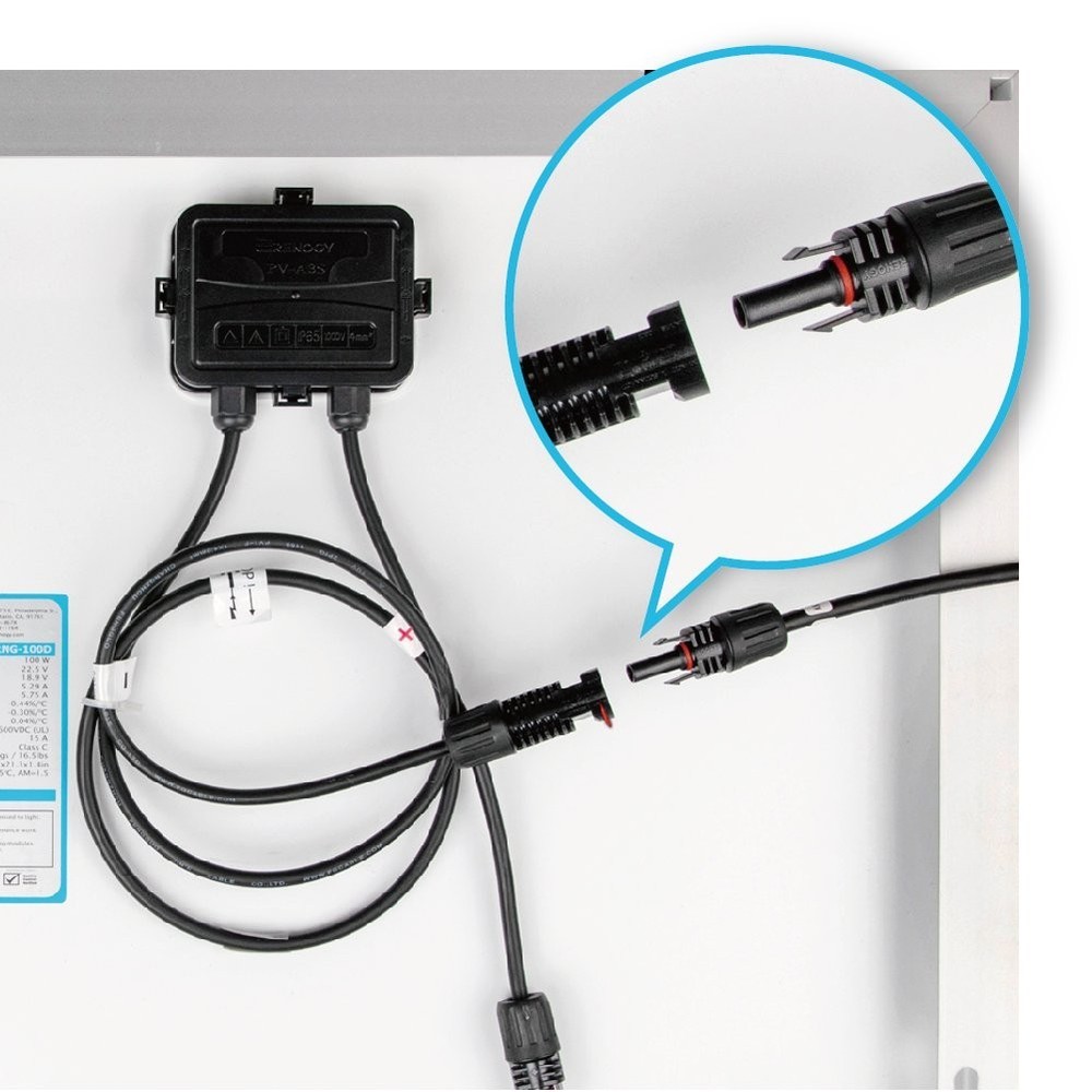 10ft UV Resistant Solar Adaptor Extension Cables for Efficient Connections