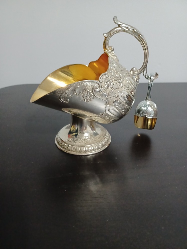 Intage Silver-Plated Sugar Scuttle