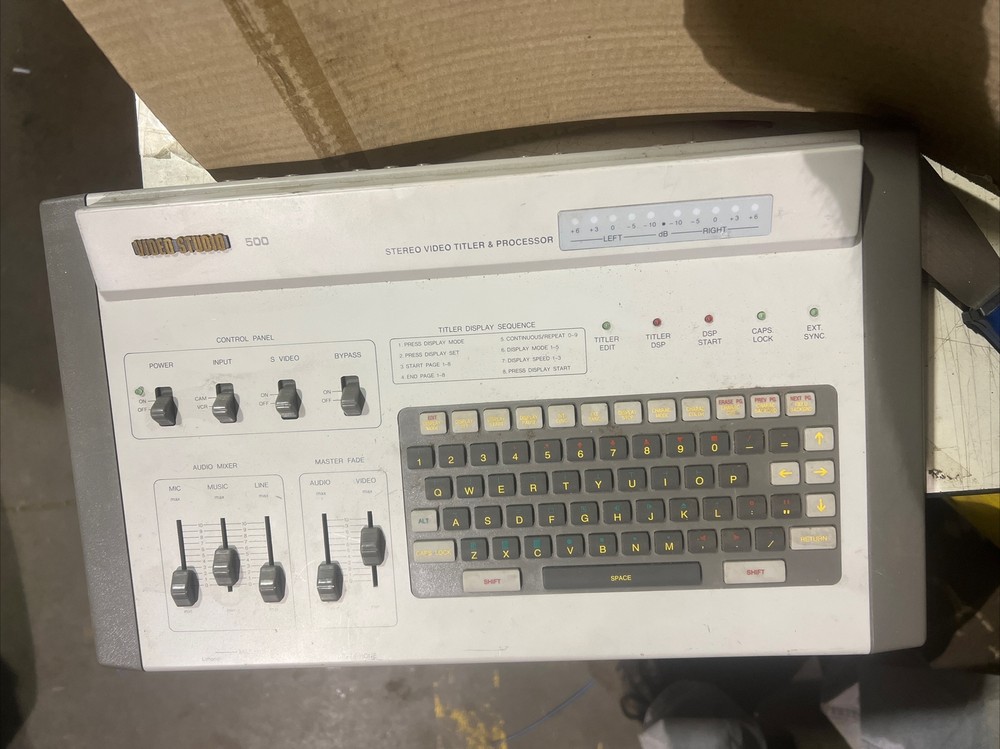 SIMA VIDEO STUDIO VS-500 STEREO VIDEO TILTER & PROCESSOR