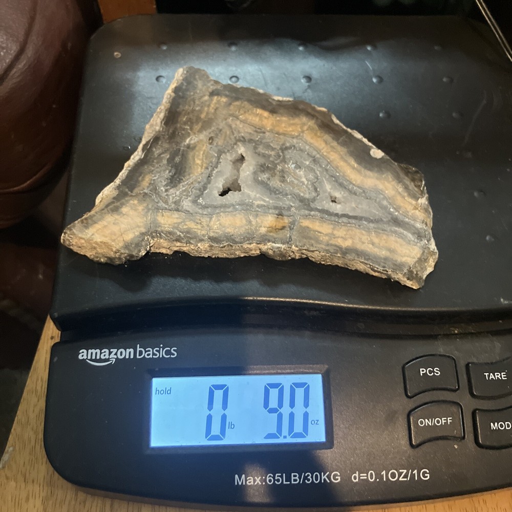 Black And Gold Agate Slab