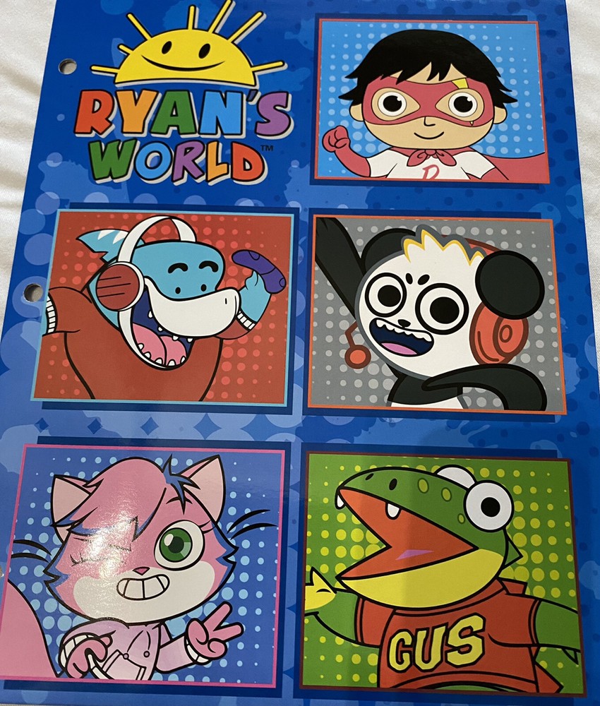 Ryan's World Folders 5 Piece Set NEW
