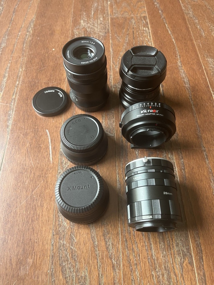 Viltrox NF-FX1 Mount Adapter and 7Artisans Adapters