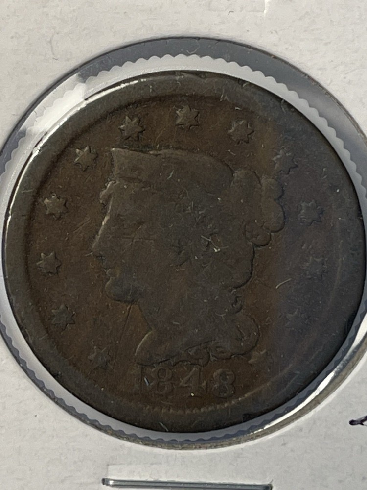 1848 Braided Hair Large Cent