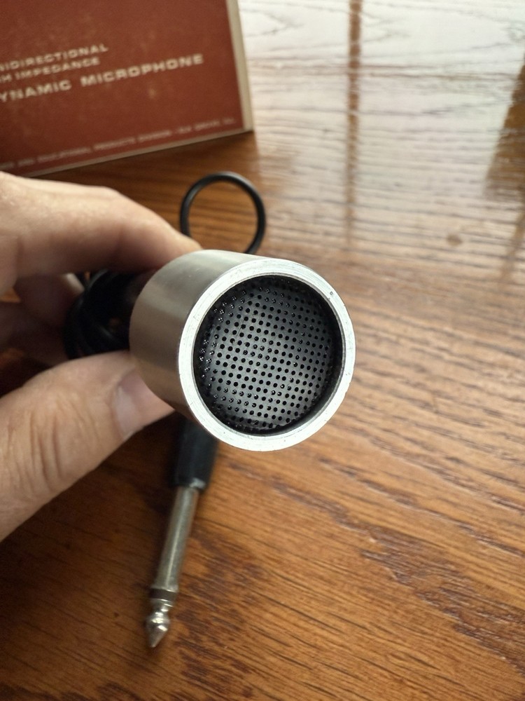 ⭐️Ampex 702 Microphone 50Kohms Dynamic Untested Excellent Condition Vintage