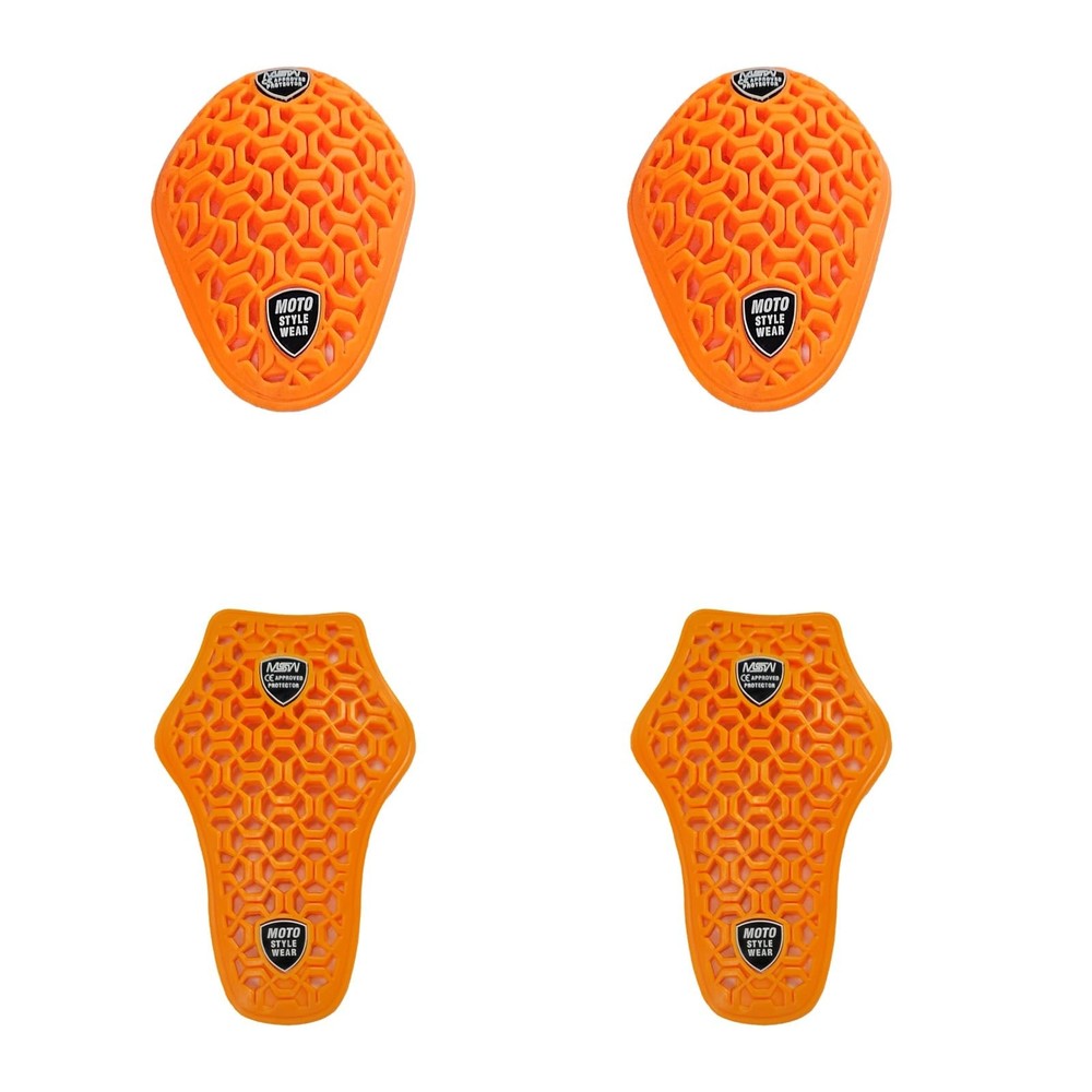 4PC CE Level 2 Elbow and Shoulder Certified Armor Pads Set, Level 2 Approved ...