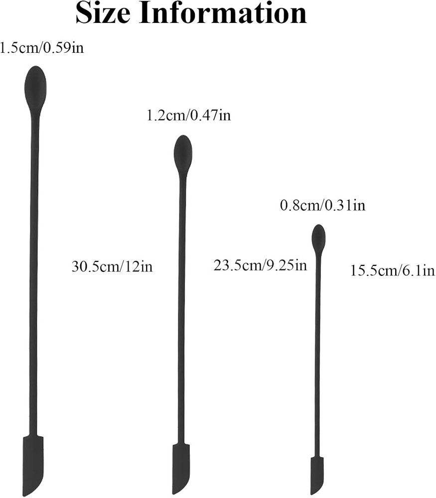 Mini Silicone Spatula, 6 PCS Jar Spatula, Reusable Double-Ended Tiny Silicone Sp
