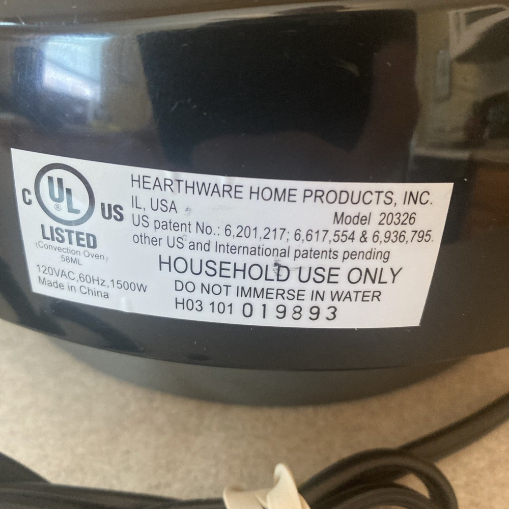 NuWave Pro Infrared Oven Model 20326 Replacement Digital Power Head