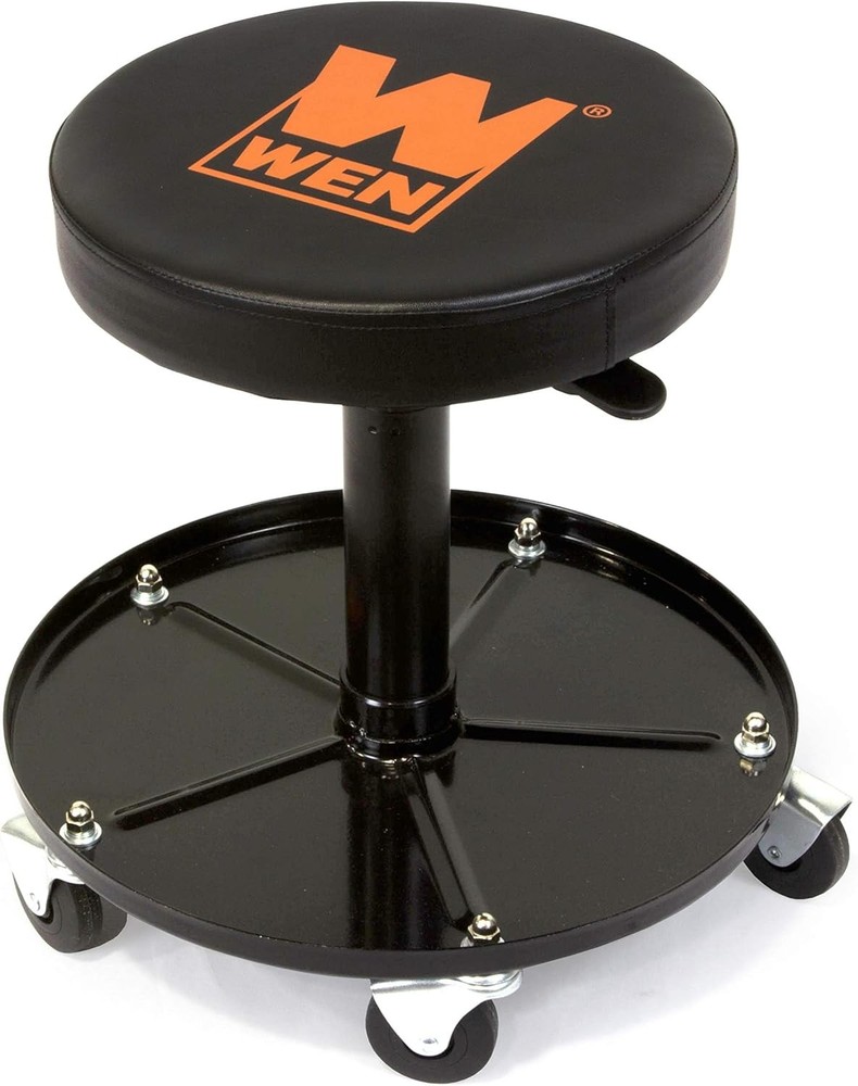 Adjustable Rolling Garage Stool Seat