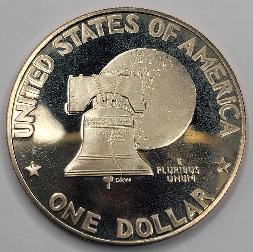 1776 - 1976 S Proof Cameo Eisenhower Dollar Type 1 Reverse CN-Clad