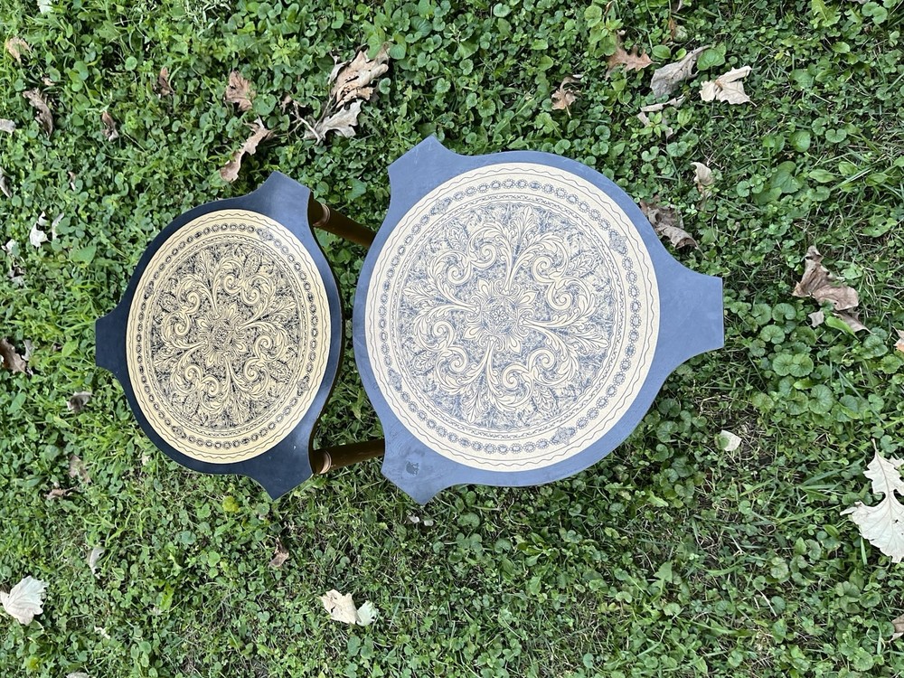 Mcm Stacking Nesting Tables Gold Design