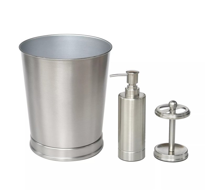 Structure Brushed Nickel 3 pc. Bath Accessories Set
