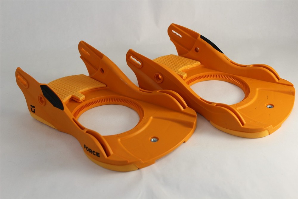 Union Force Snowboard Binding Baseplate Set Size Medium Orange