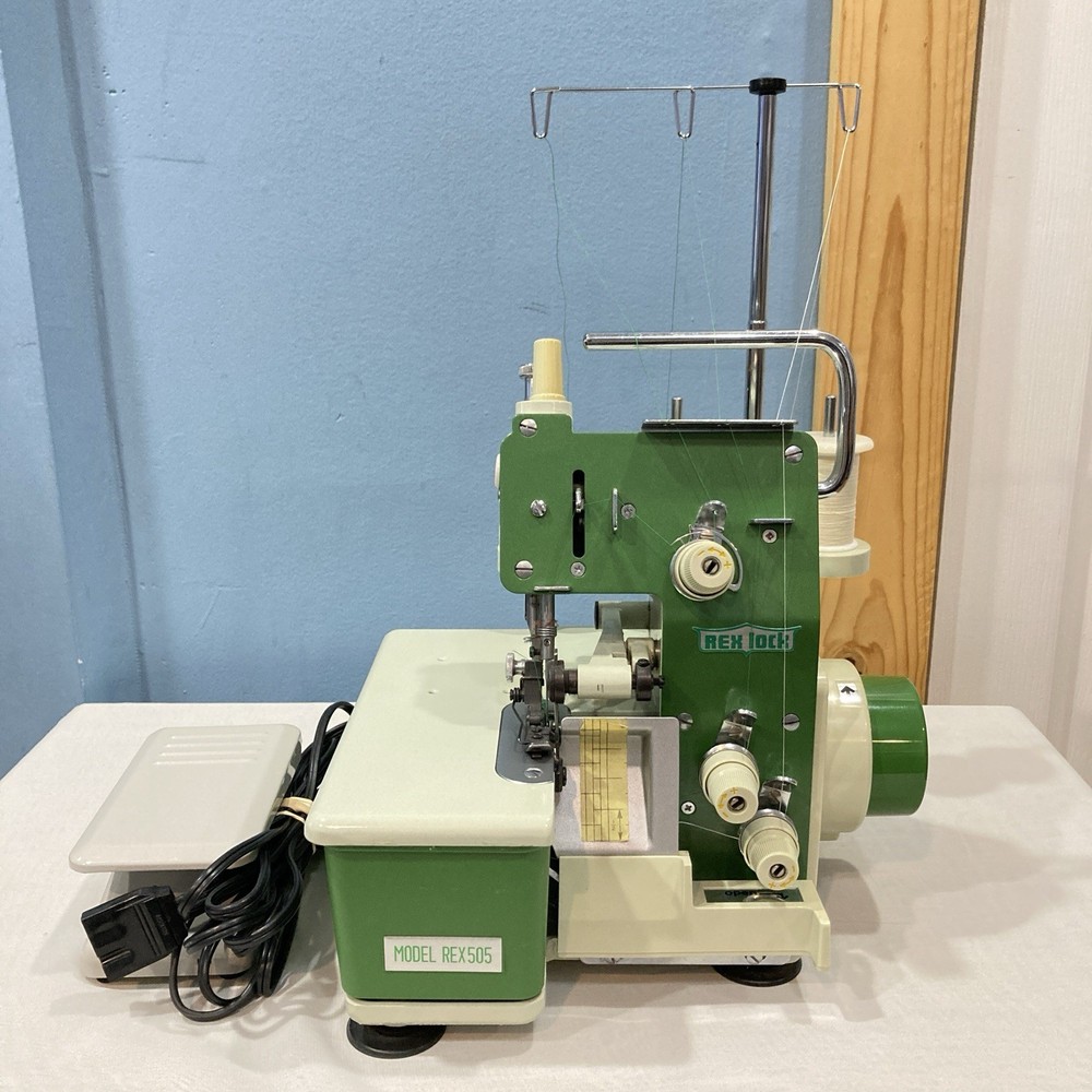 Rex Model 505 3 Thread Commercial Serger Overlock Sewing Machine - Tested