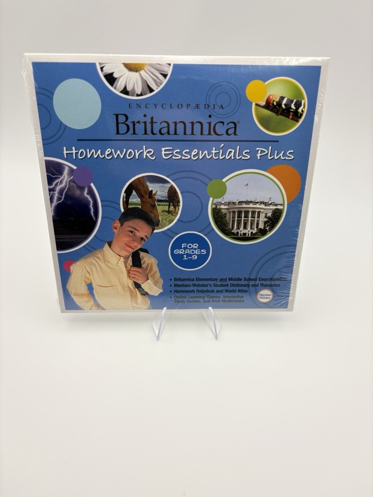 Britannica Homework Essentials Plus Grades 1-9 - SEALED - SEE DESCRIPTION