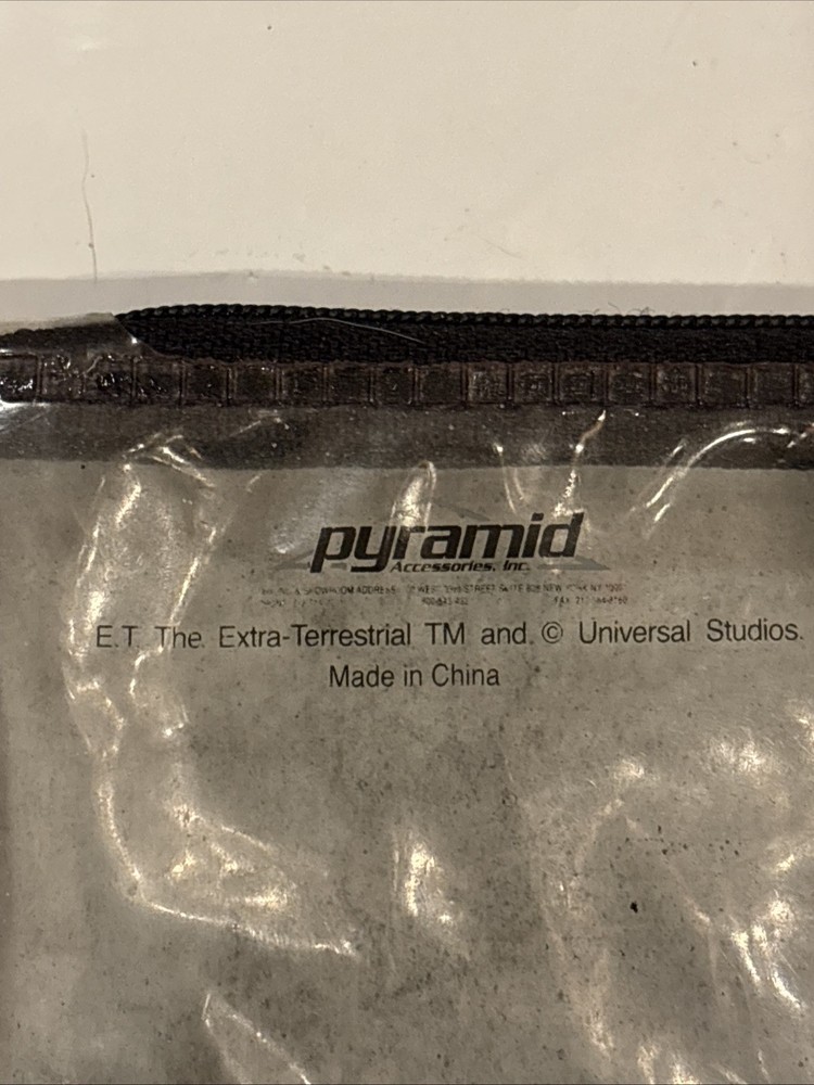 Vintage E.T. The Extra Terrestrial Pencil Case Pouch Ruler Plastic NICE!!!!