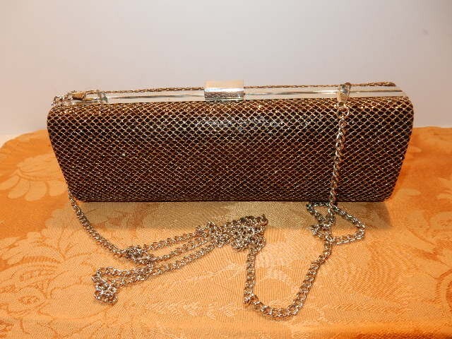 Gold Mesh Look Purse/Chain