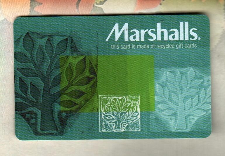 MARSHALLS Trees, Recycle ( 2008 ) Gift Card ( $0 )