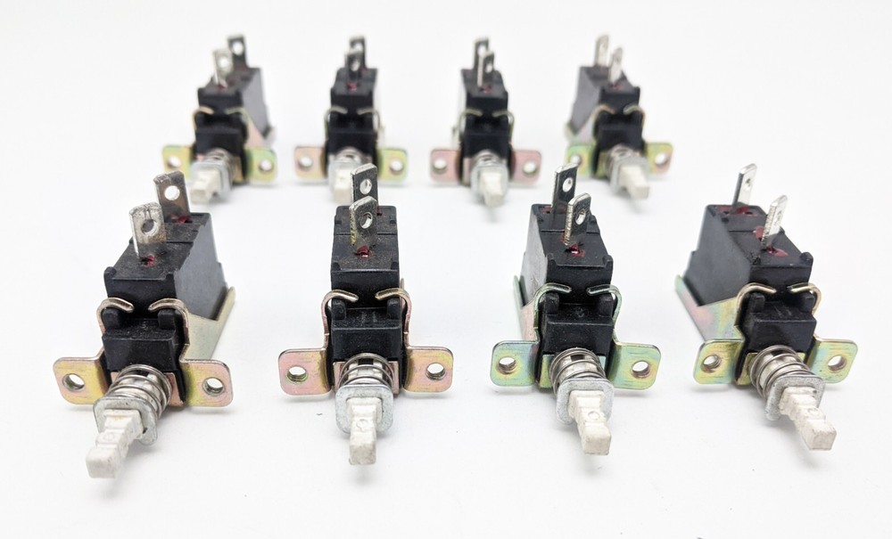 8-pack NEW 2-Pin PC Case Self-Locking On/Off Push Button Mechanical Power Switch