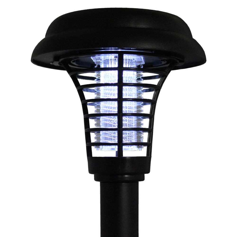 Solar Bug Zapper LED & UV Light Pathway Lighting Insect & Mosquito Control Safe