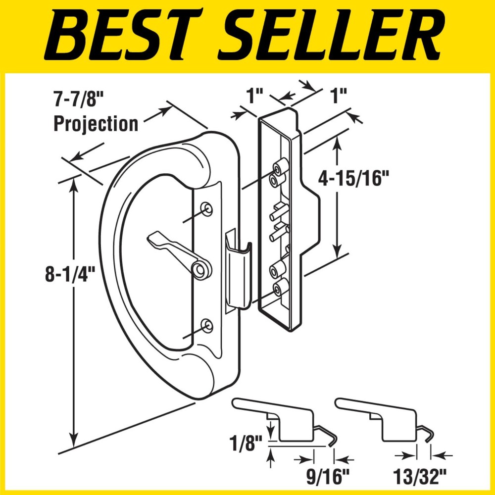Quick Installation Sliding Glass Door Handle