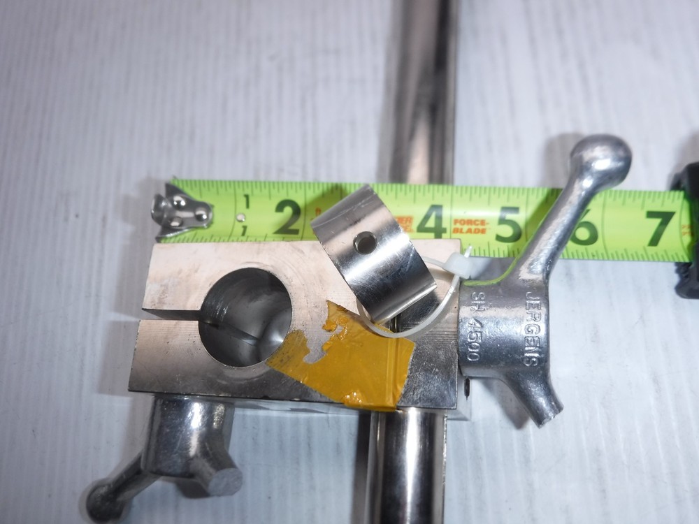 Unbranded Horizontal Microscope Head Mount w/ Two ** Broken ** Jergens Handles