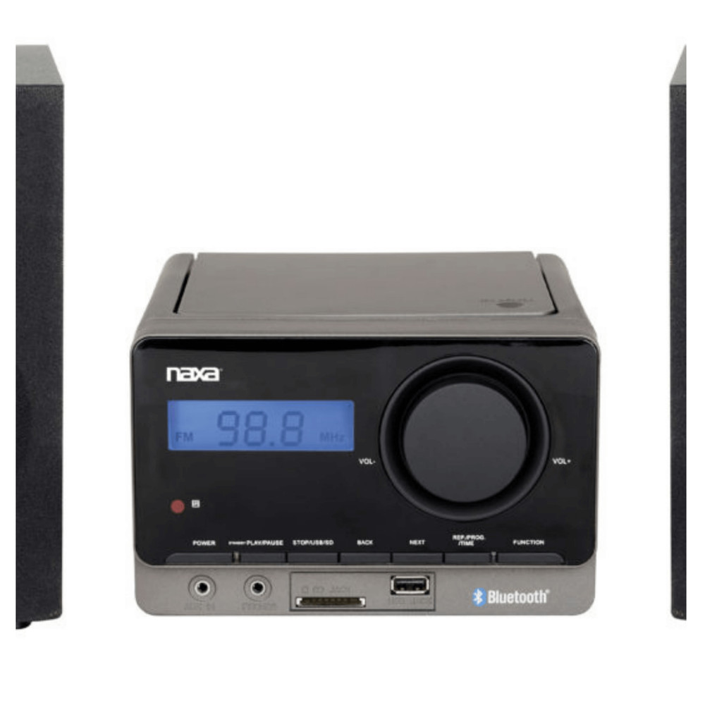 Naxa MP3 Microsystem with Bluetooth - Refurbished Grade Very Good