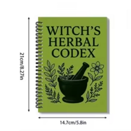 Witch's Herbal Codex - Magical Herb Guide Book Occult Pagan Witchcraft Reference
