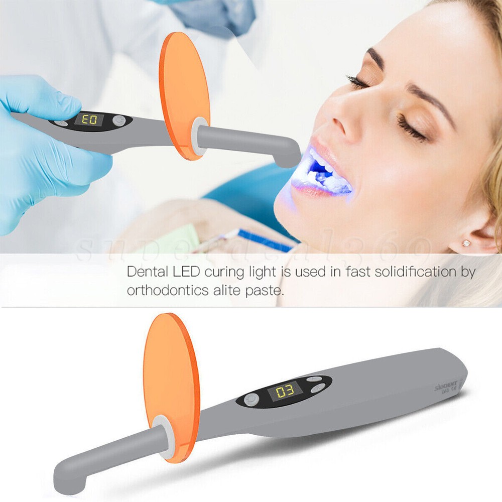 Dental Wireless Cordless LED Curing Light (3 Second) Resin Cure Lamp USB ty