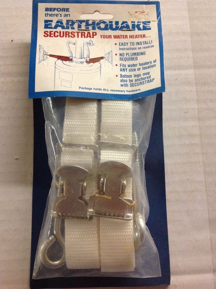 Earthquake Securstrap Your Water Heater